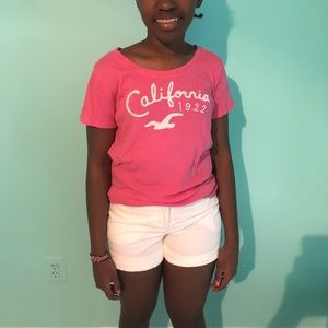 Pink hollister top